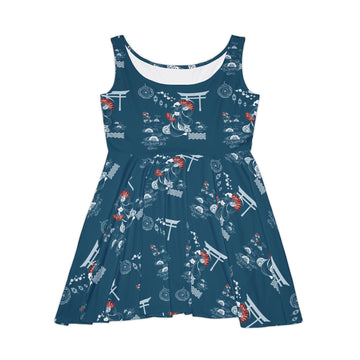 Elegant Shrine Geisha Women's Skater Dress - Perfect for Summer Events