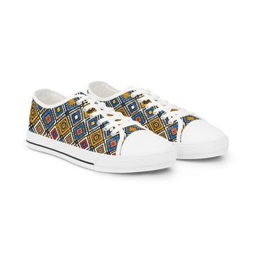Colorful Tribal Print Low Top Sneakers for Trendy Style