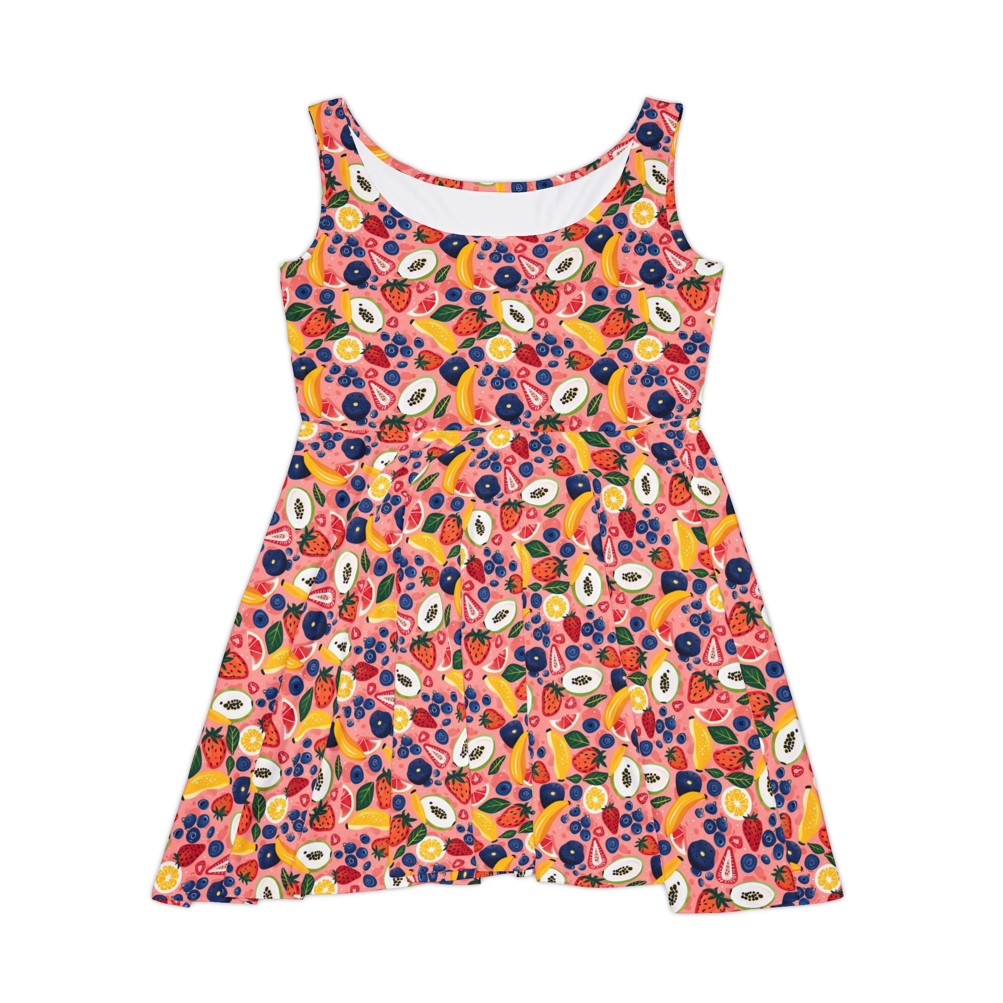 Colorful Floral Women's Skater Dress - Perfect for Summer Parties
