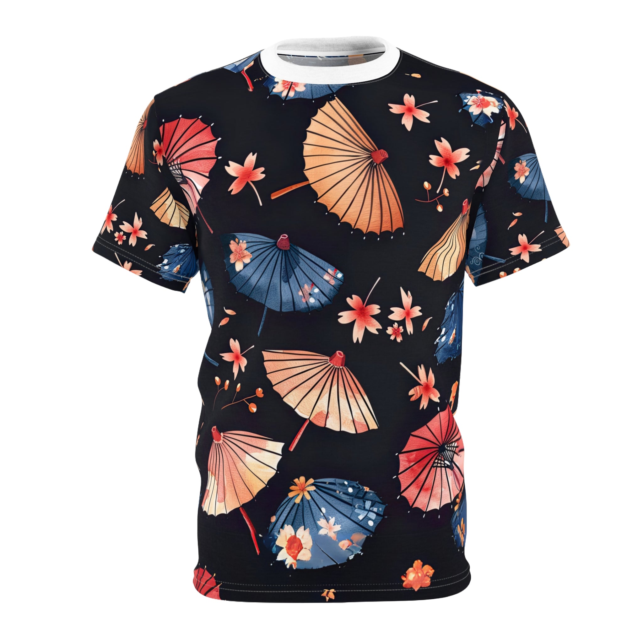 Floral Umbrella Unisex Cut & Sew Tee - Stylish Summer Attire