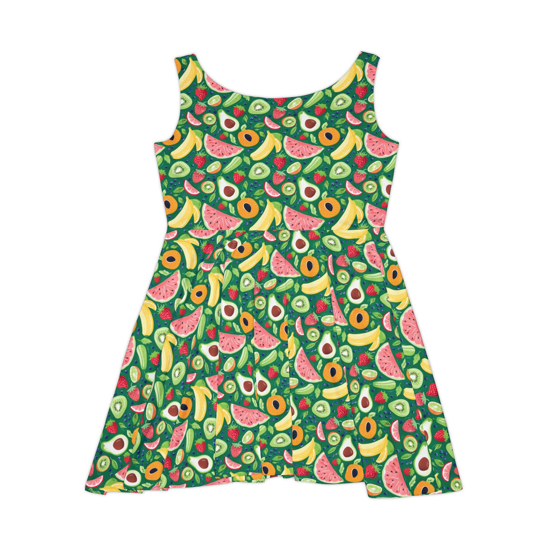 Fruity Women's Skater Dress - Tropical Vibes for Summer Fun
