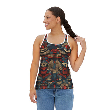 Vibrant Tribal Print Women's Tank Top - Perfect for Summer Outings