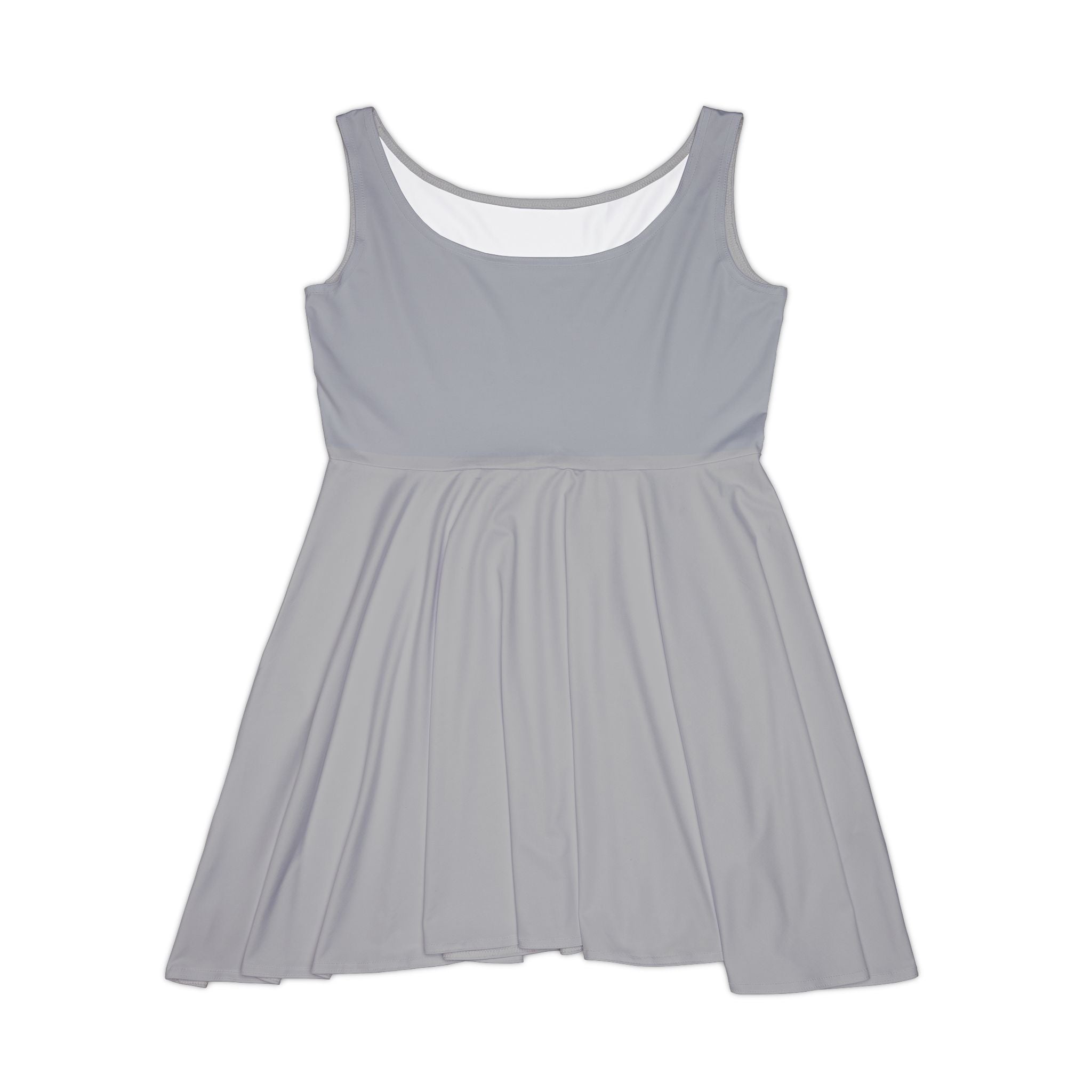Elegant Gray Women's Skater Dress - Perfect for Casual Outings & Special Occasions