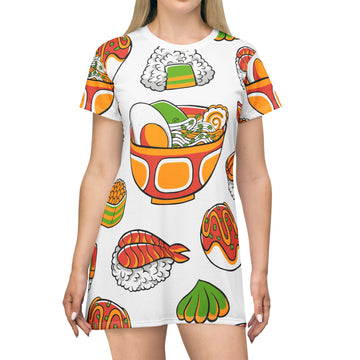Japanese Food T-Shirt Dress