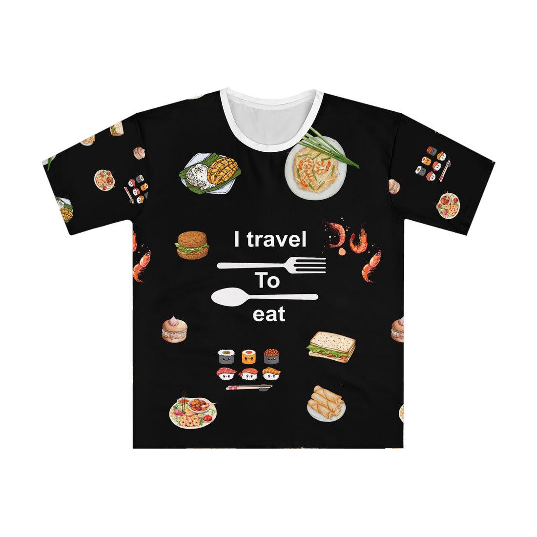 Foodie Travel To Eat Loose T-shirt