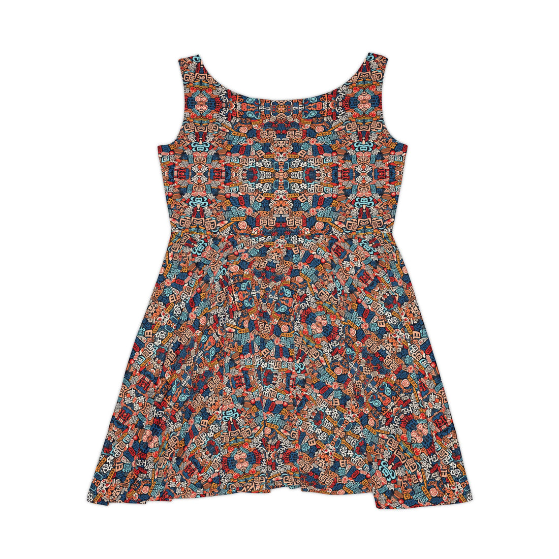 Bohemian Floral Women's Skater Dress - Perfect for Summer Festivals & Casual Outings