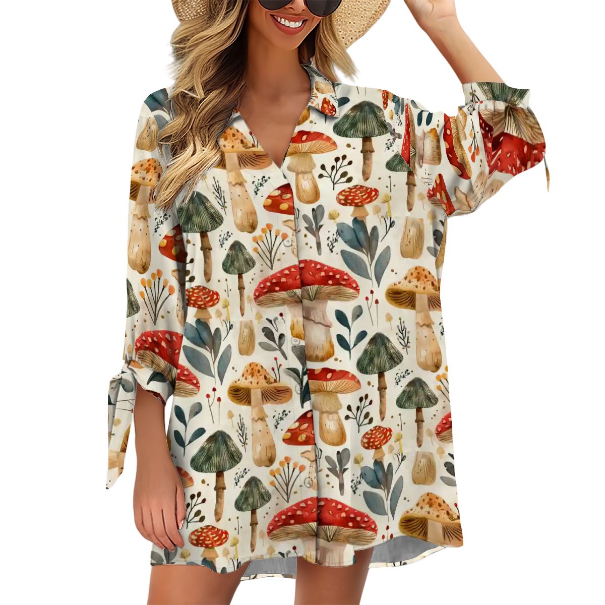 Women's Cardigan Shirt ThreeQuarter Sleeve