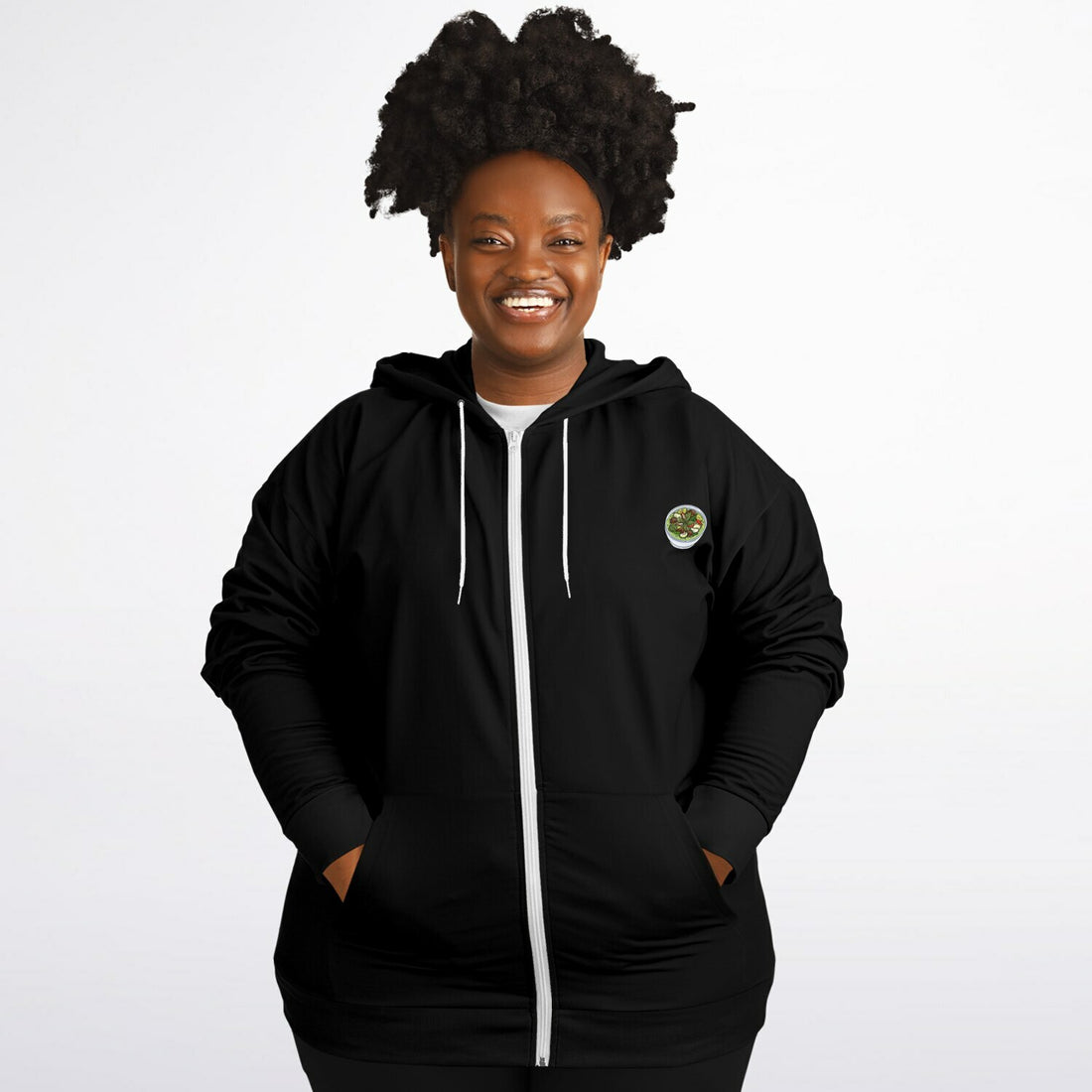 Athletic Plus-size Ziphoodie