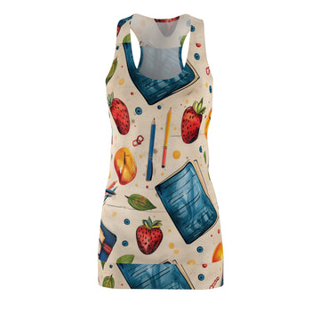 Fruity Inspiration Racerback Dress for Creative Women
