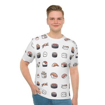 Sushi Lover's Loose T-Shirt - Cute Japanese Food Pattern Tee