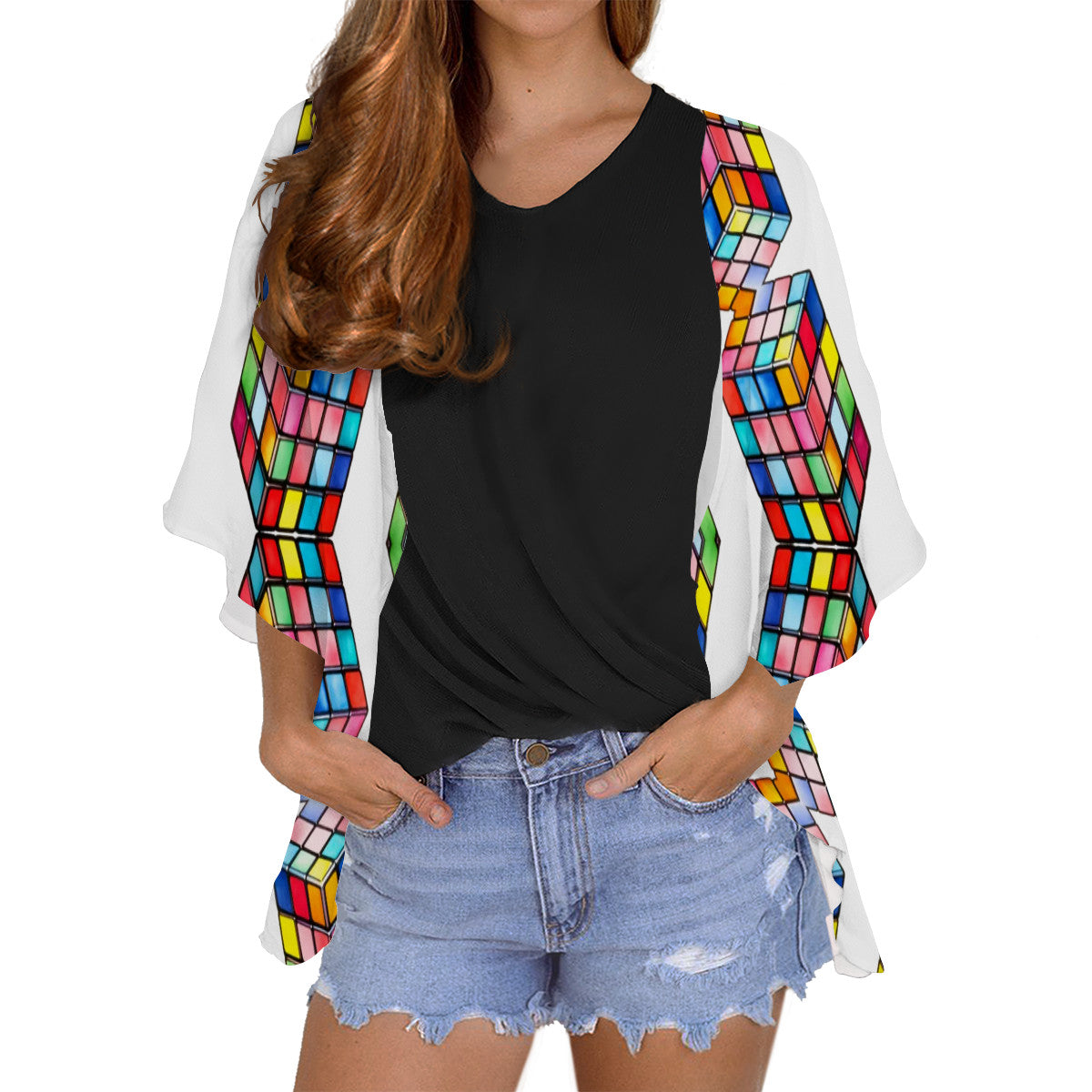 Women's Chiffon Blouse Cardigan