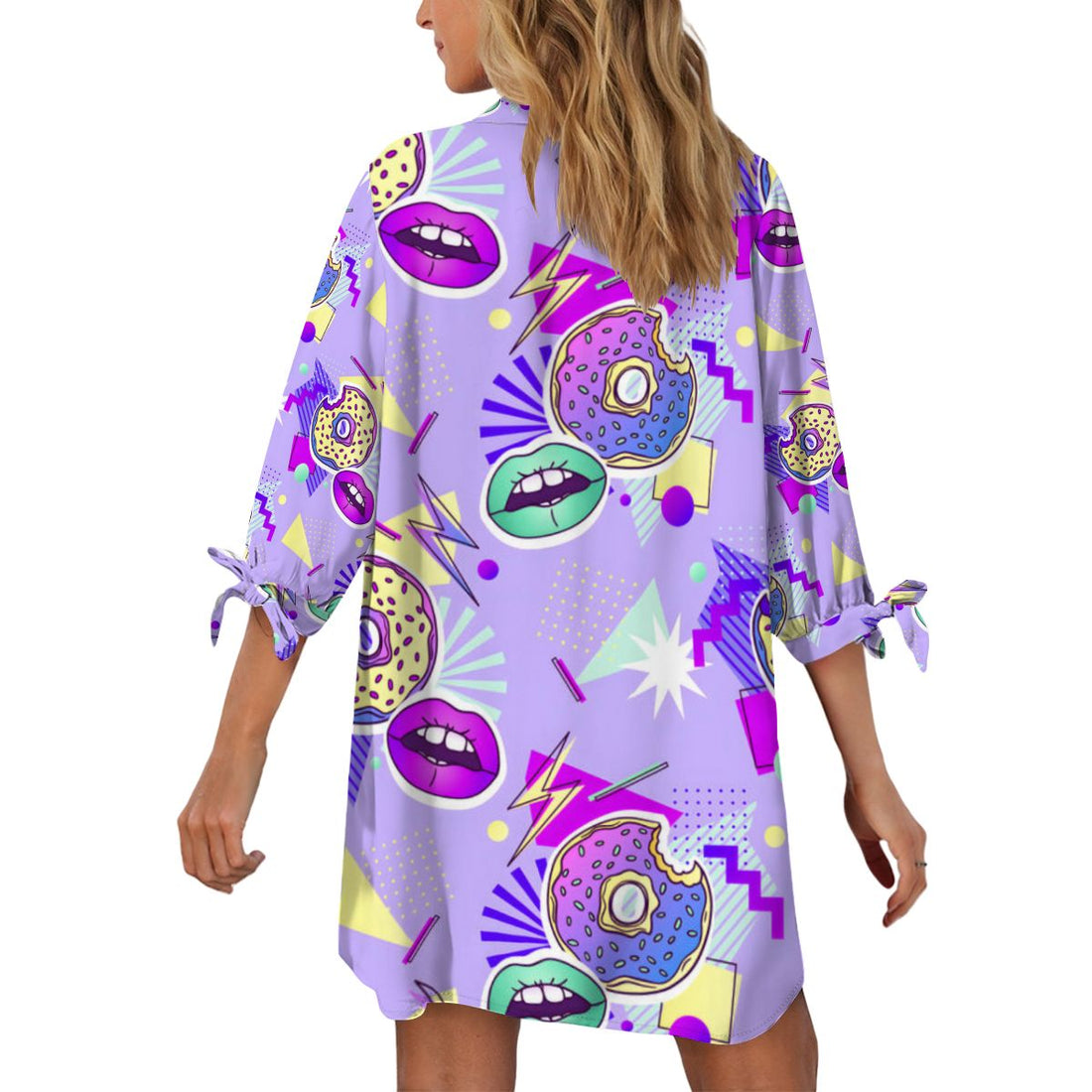 Women's Cardigan Shirt ThreeQuarter Sleeve