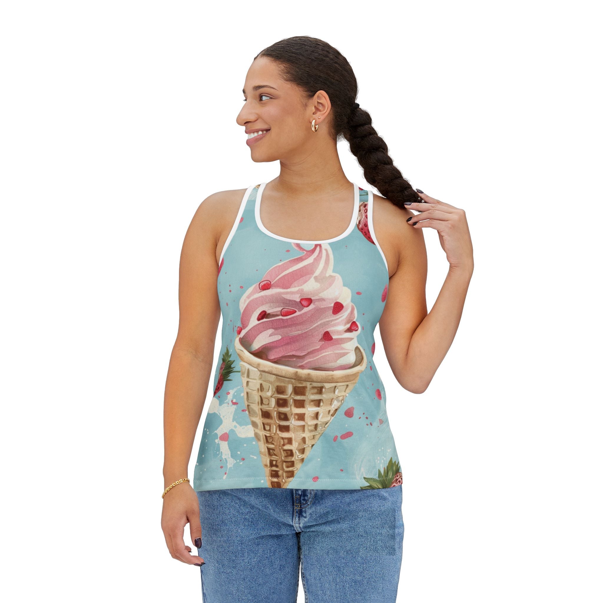 Ice Cream Cone Women's Tank Top - Fun Summer Vibes!