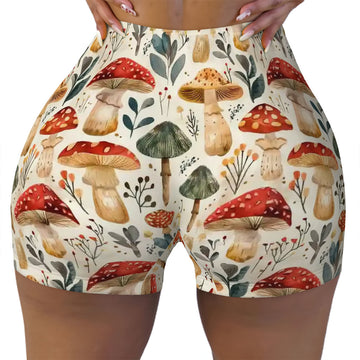 Mashroom Athletic Shorts for Women