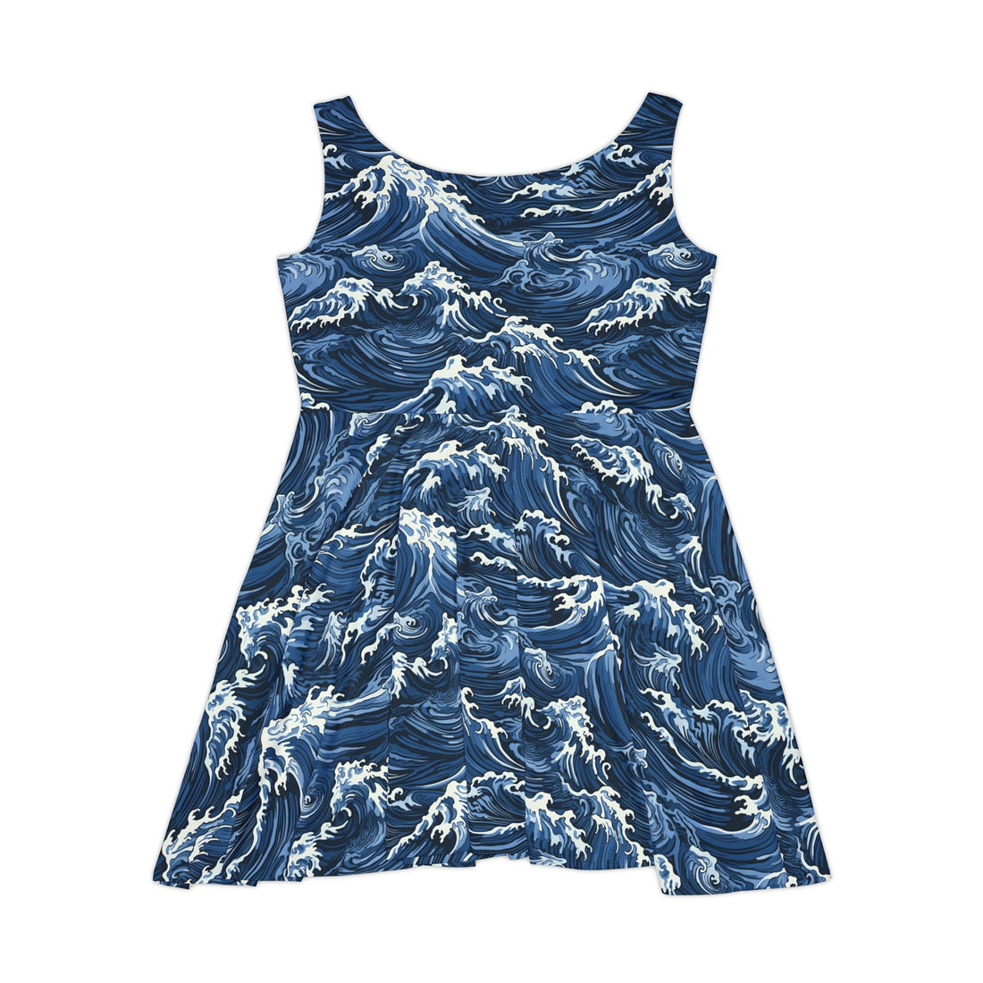 Elegant Ocean Wave Women's Skater Dress - Perfect for Summer Celebrations