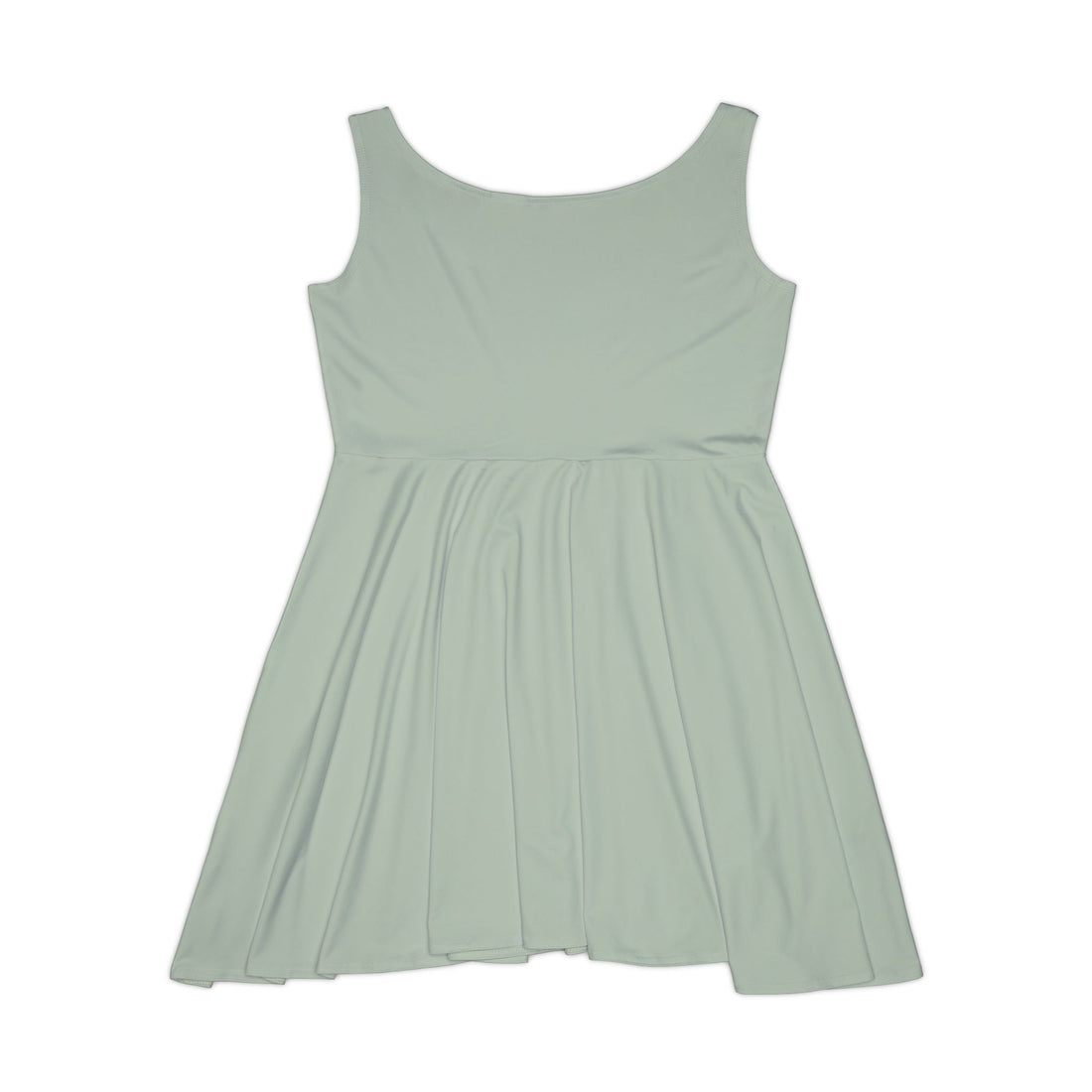 Elegant Women's Skater Dress - Soft Green Casual Summer Dress