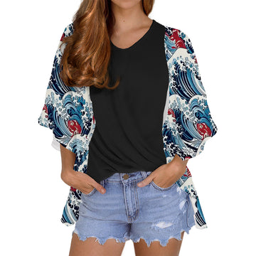 Women's Chiffon Blouse Cardigan