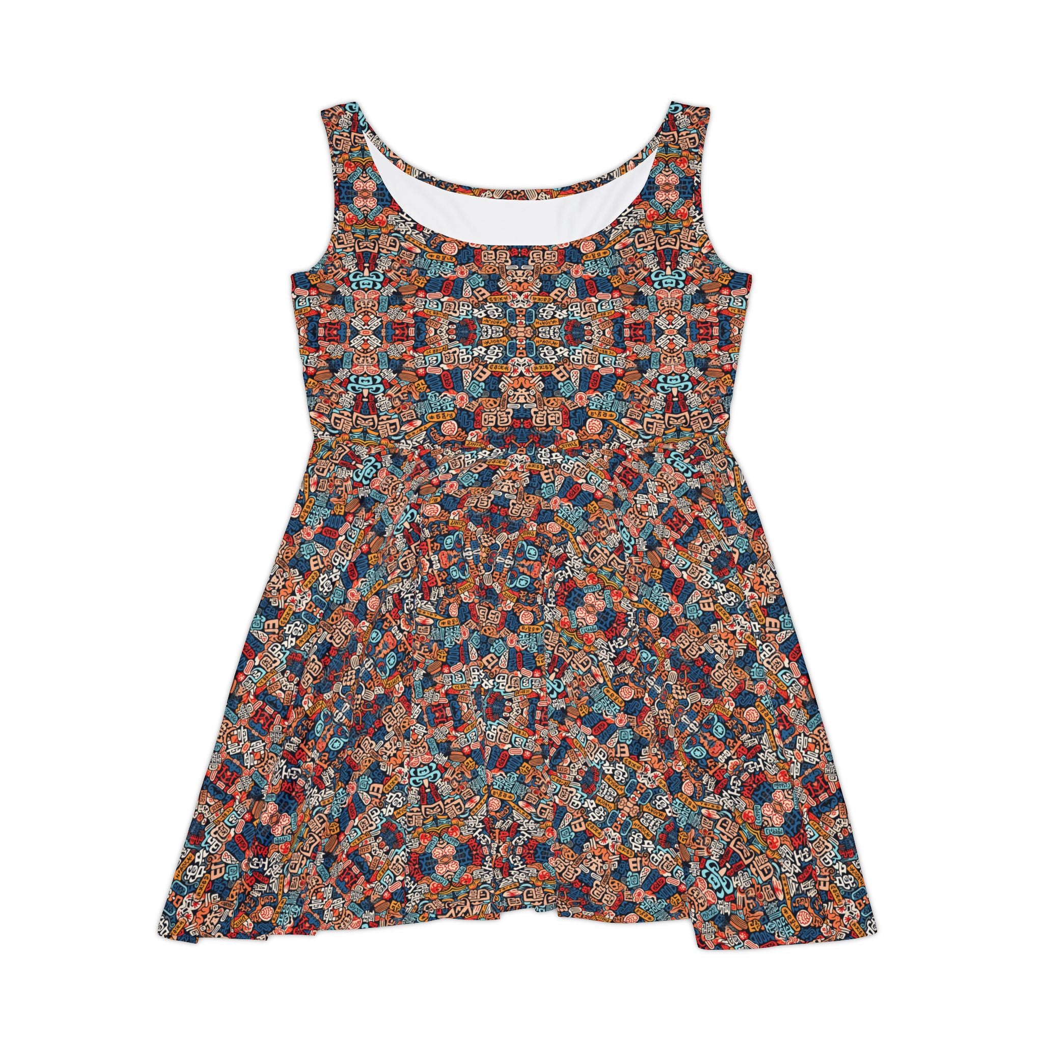 Bohemian Floral Women's Skater Dress - Perfect for Summer Festivals & Casual Outings