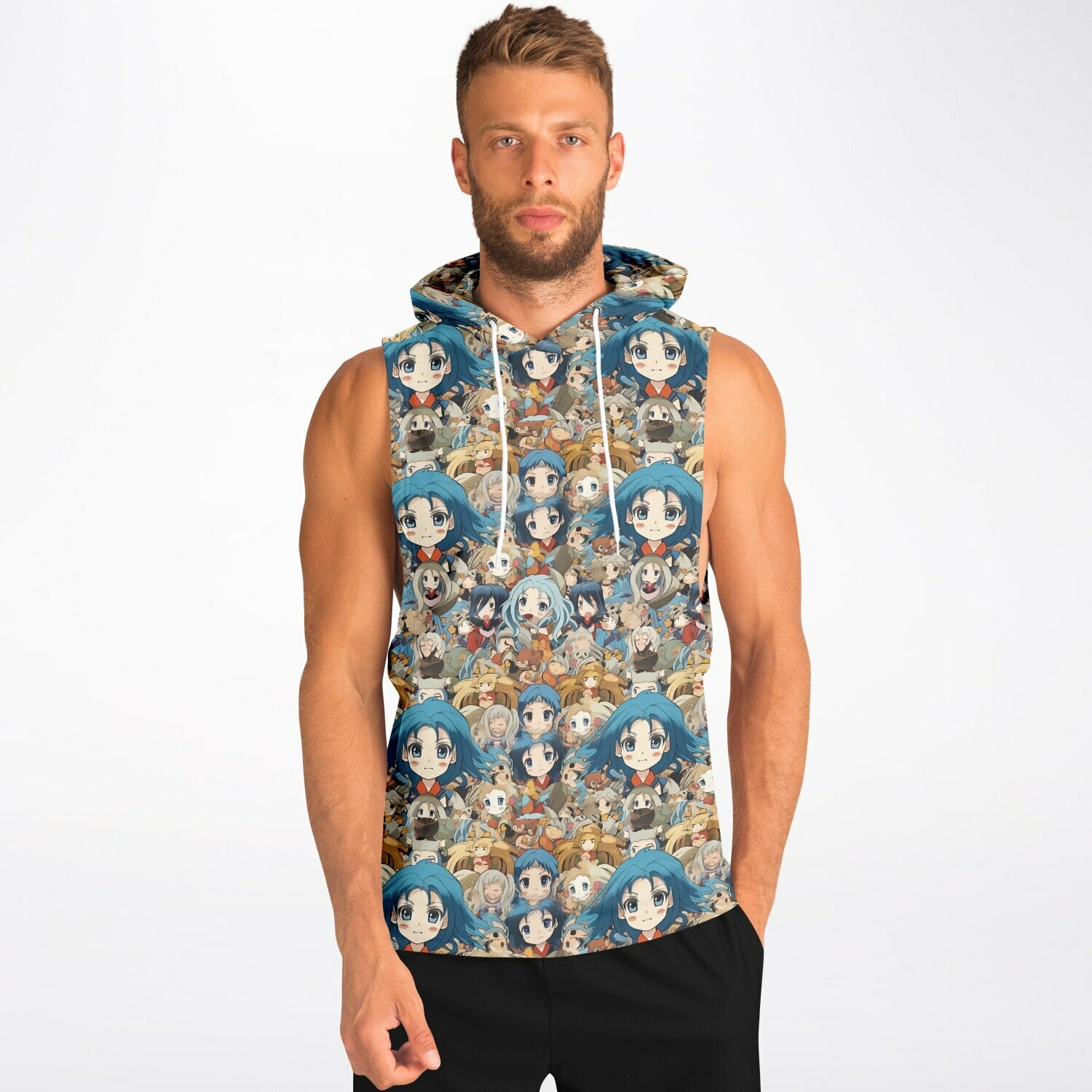 Athletic Drop Armhole Hoodie