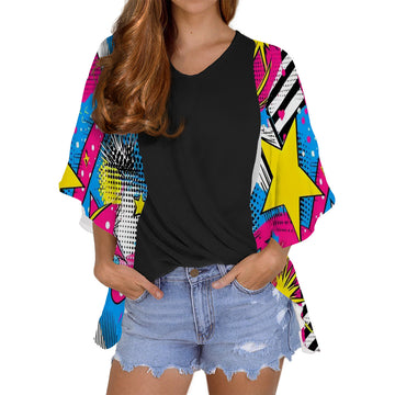 Women's Chiffon Blouse Cardigan File