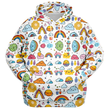 Rainbow Athletic Plus-size Hoodie