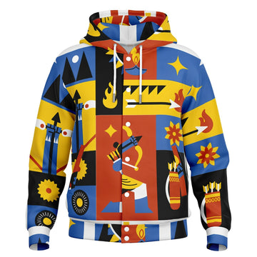 Heavyweight Hooded Baseball Jacket