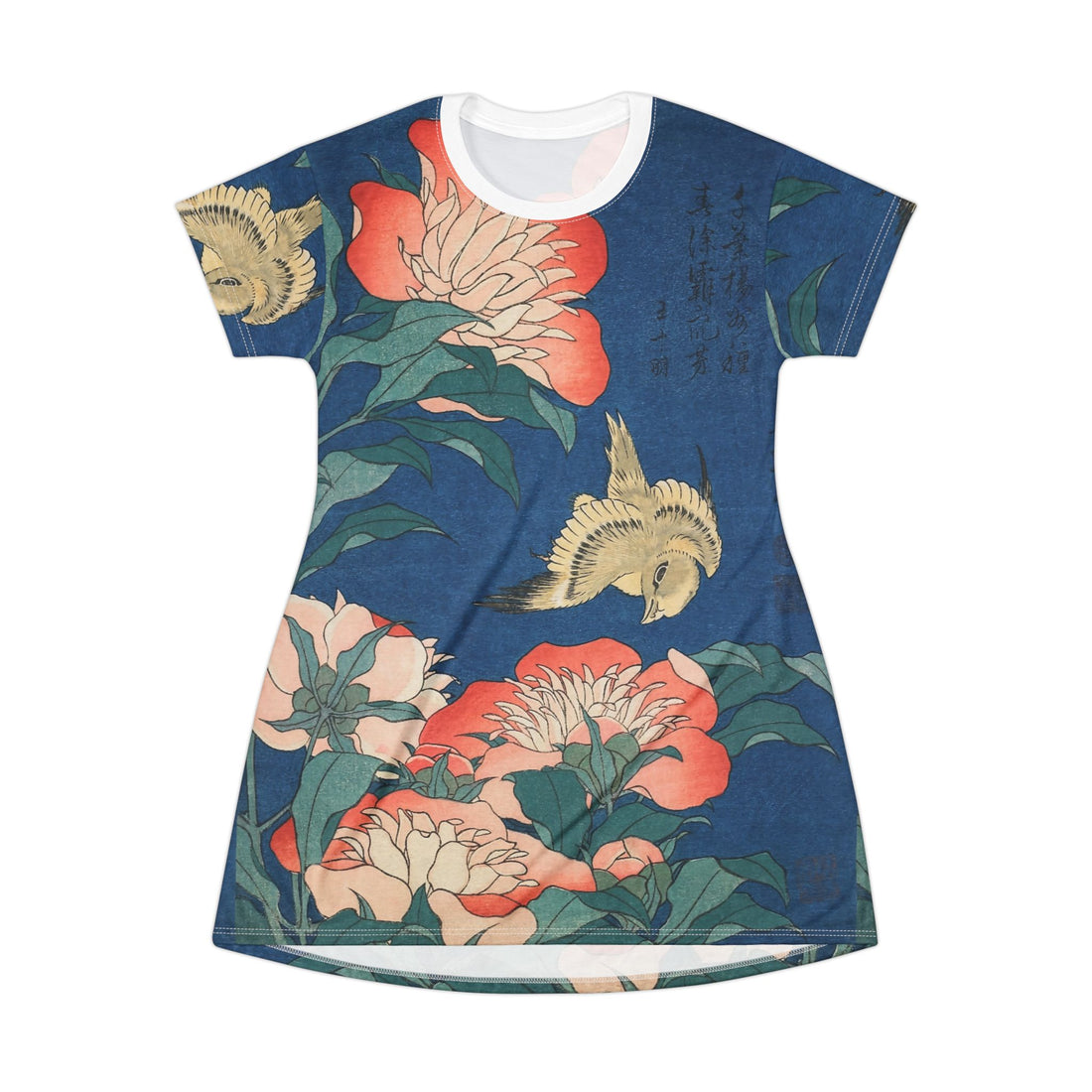 Japanese inspired paint T-Shirt Dress