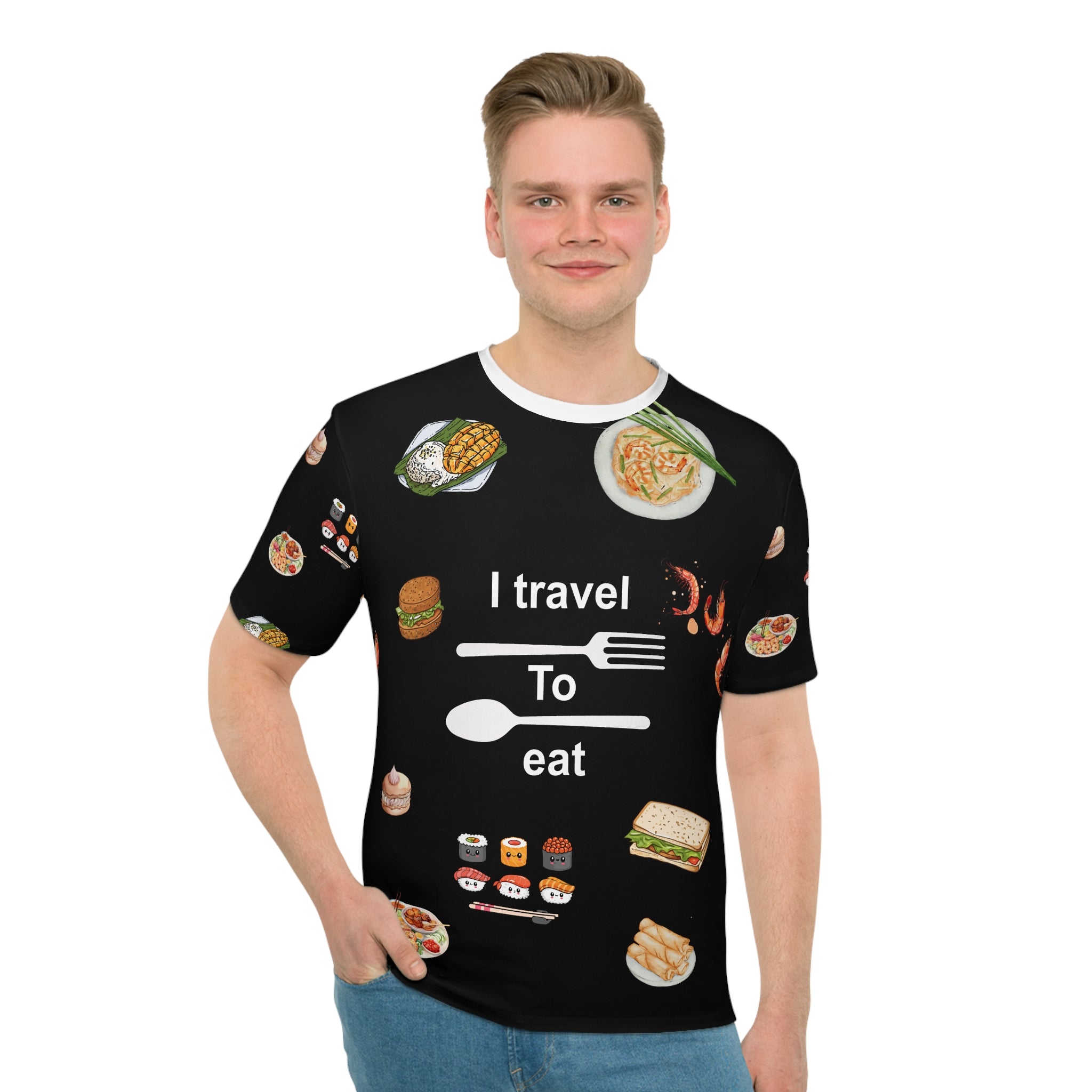 Foodie Travel To Eat Loose T-shirt