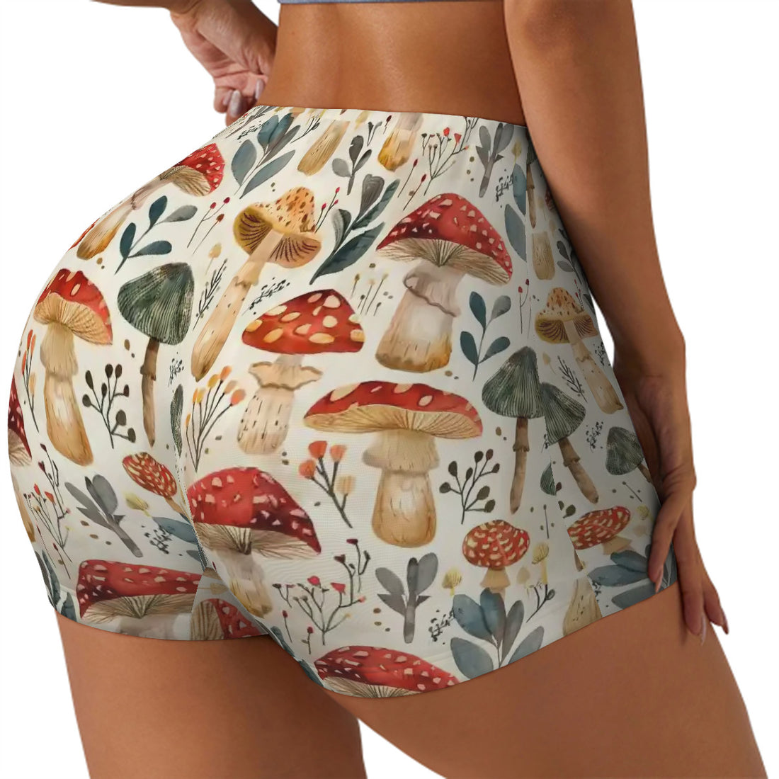 Mashroom Athletic Shorts for Women
