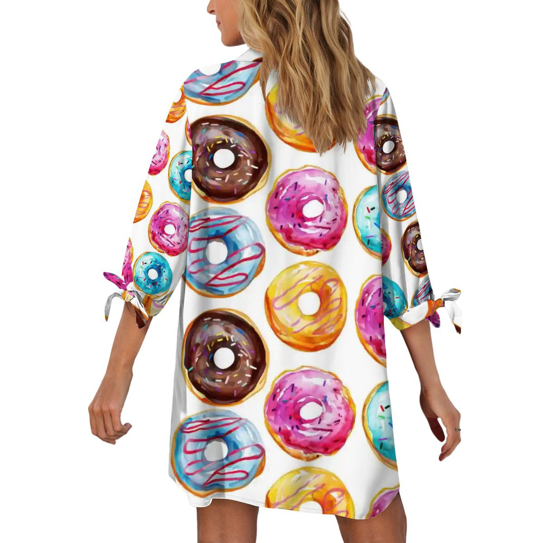 Women's Cardigan Shirt ThreeQuarter Sleeve