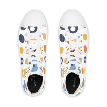 Colorful Polka Dot High Top Sneakers