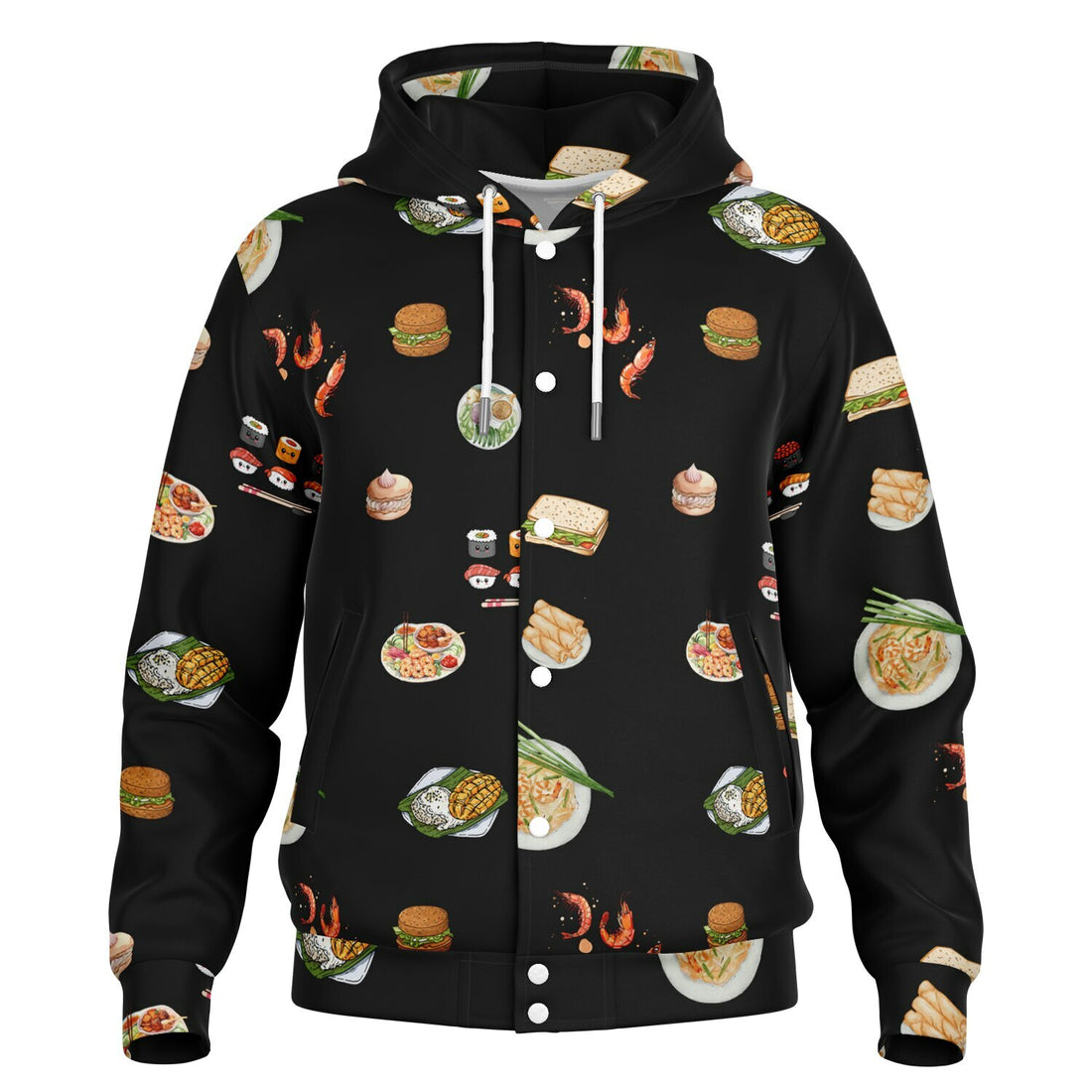 Heavyweight Hooded Baseball Jacket