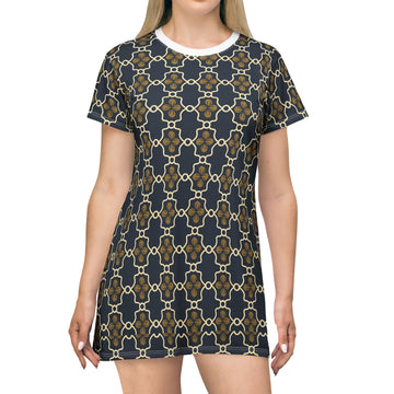 Japanese Pattern T-Shirt Dress
