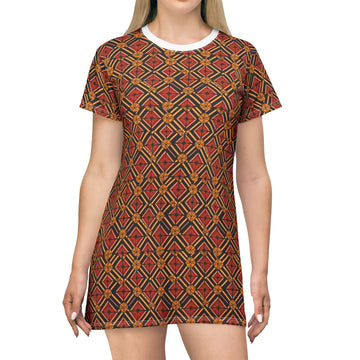 Diamante Pattern T-Shirt Dress