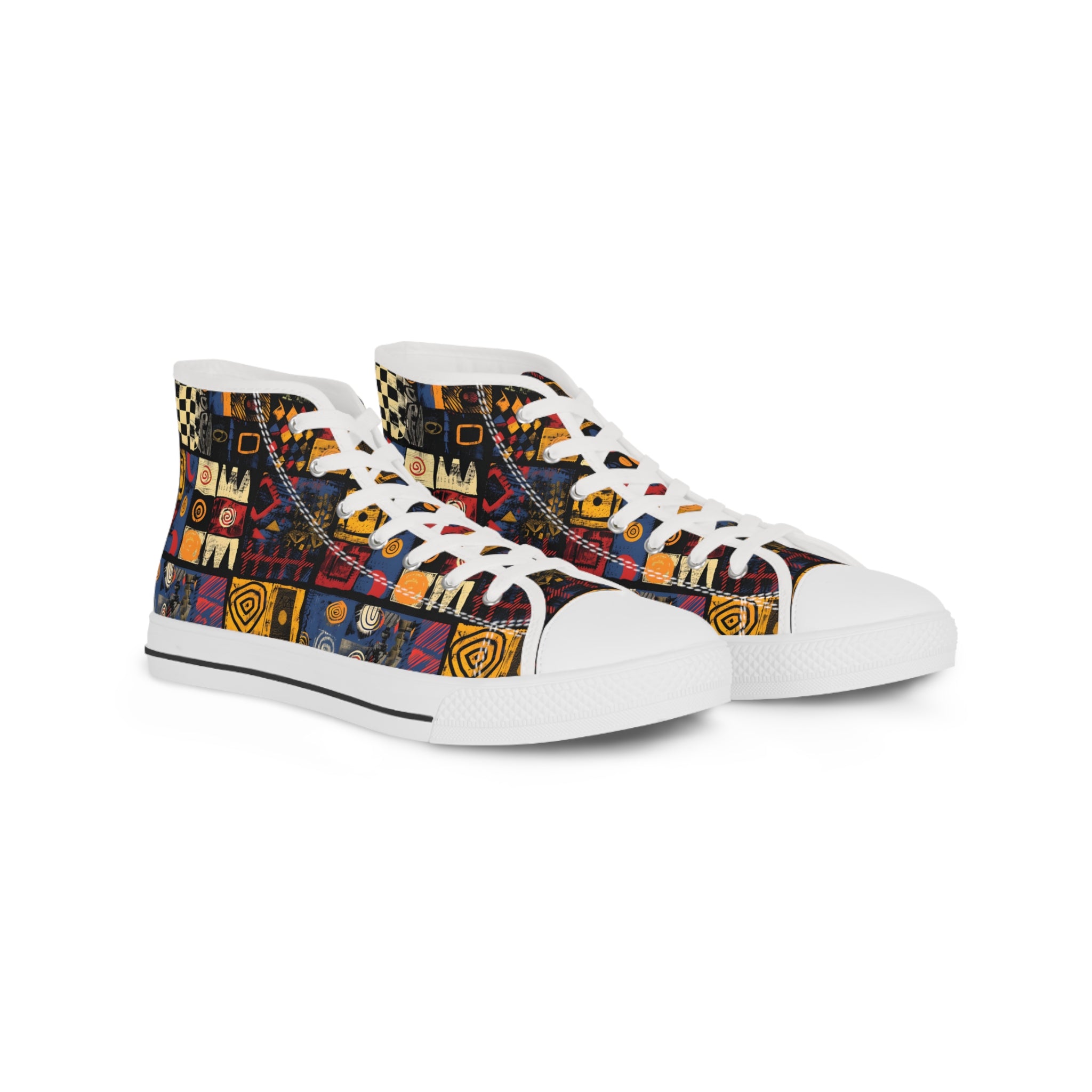 Colorful Art-Inspired High Top Sneakers for Creative Souls