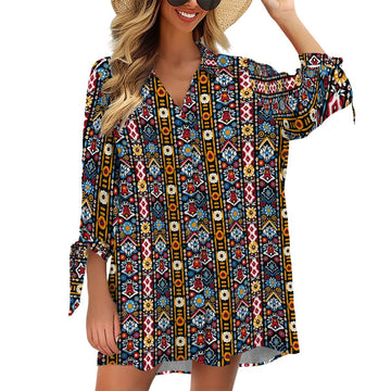 Women's Cardigan Shirt ThreeQuarter Sleeve