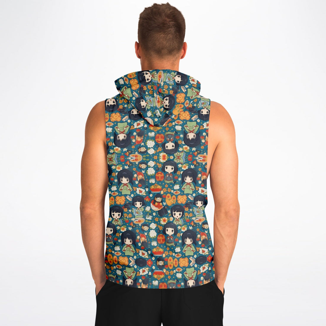 Athletic Drop Armhole Hoodie