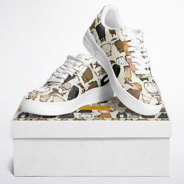 Cat art Dunk Core Low Shoes