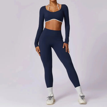Yoga Set 2PCS Women Sportswear Push Up Workout Clothes Fitness