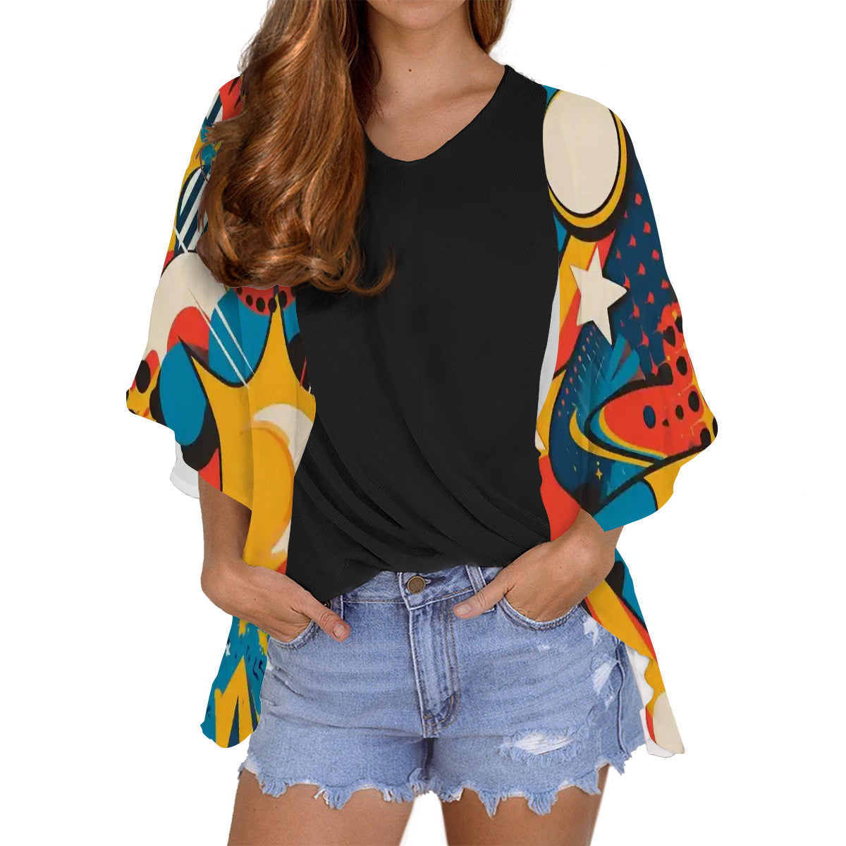 Women's Chiffon Blouse Cardigan