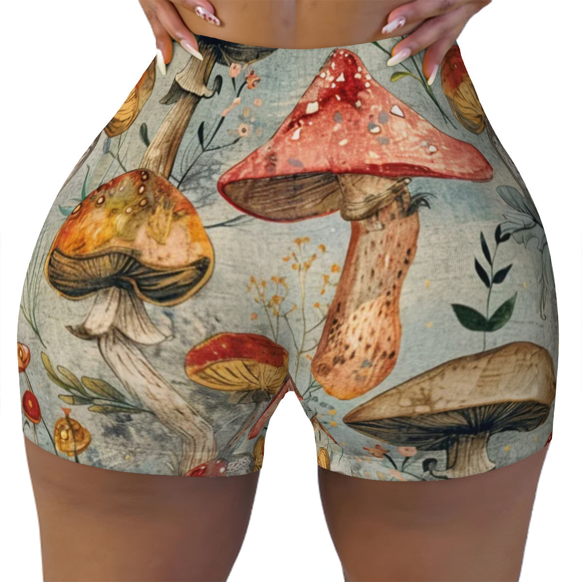 Mashroom Athletic Shorts for Women