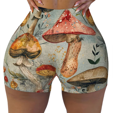 Mashroom Athletic Shorts for Women