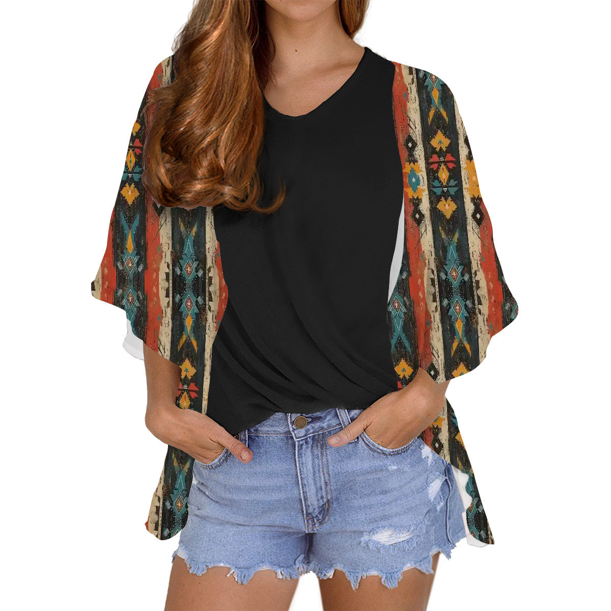 Women's Chiffon Blouse Cardigan