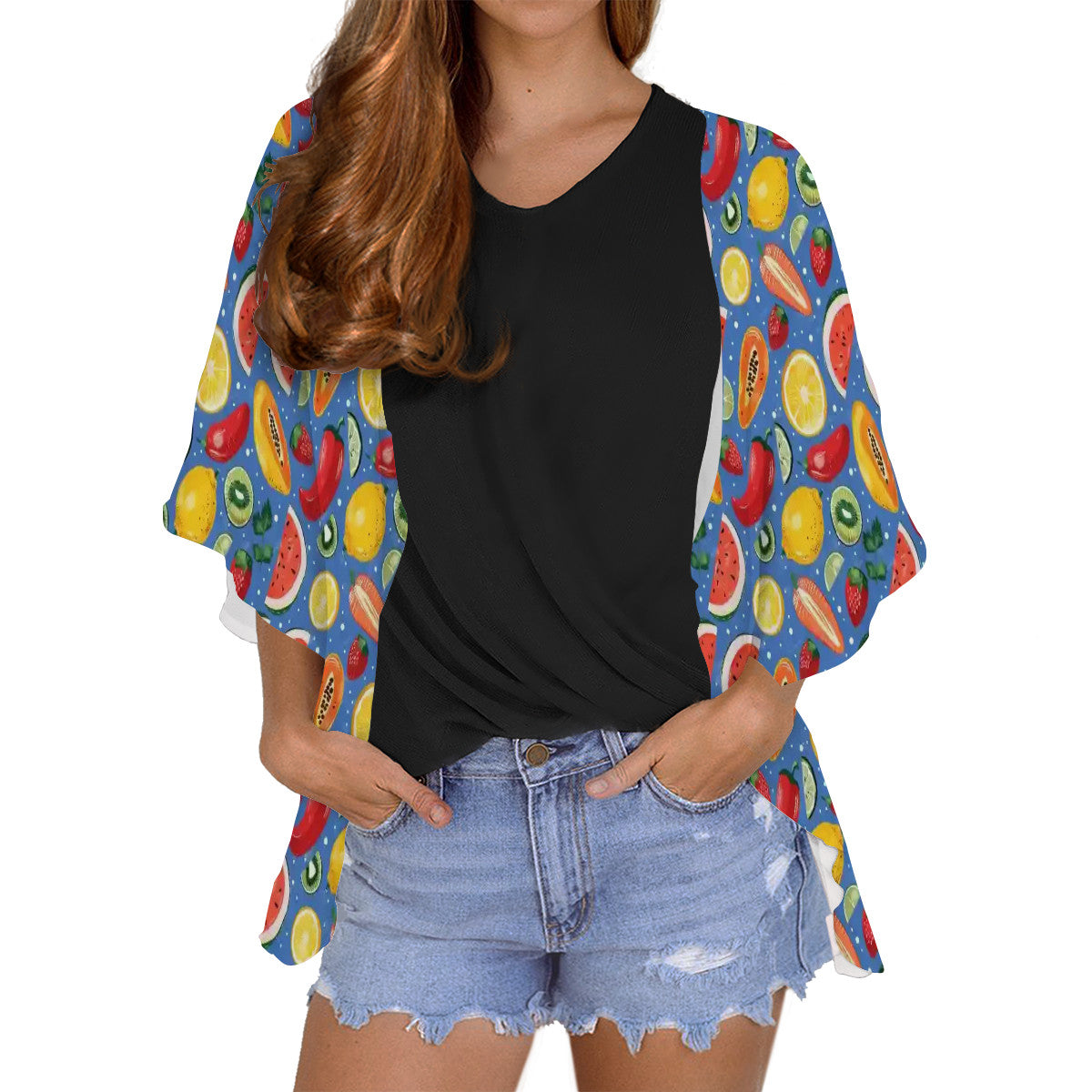 Women's Chiffon Blouse Cardigan