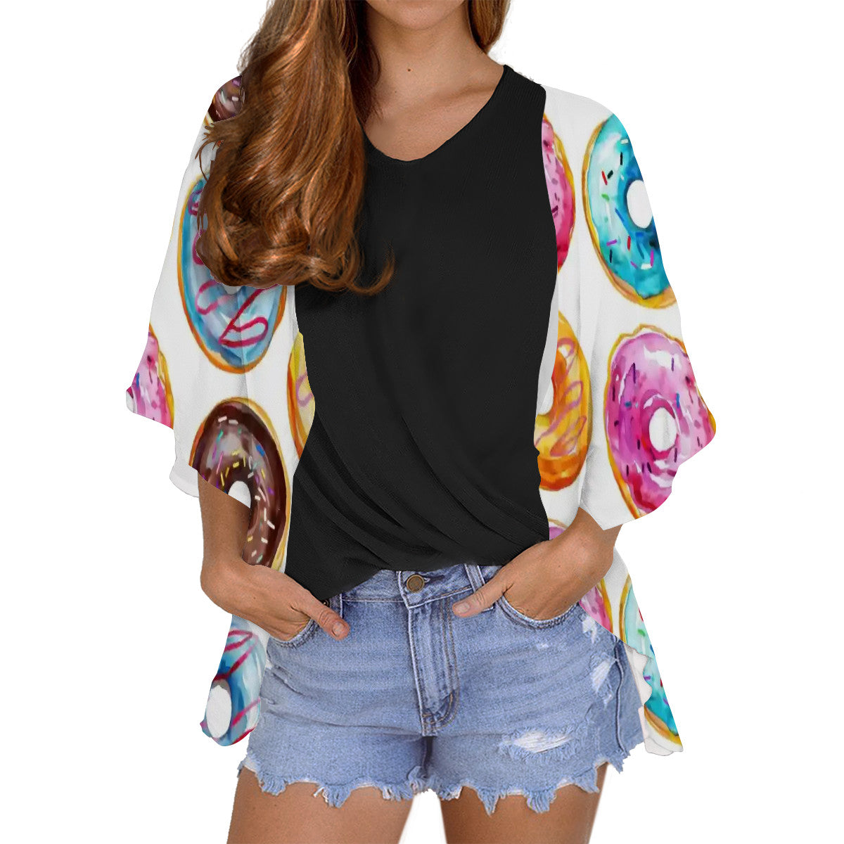 Women's Chiffon Blouse Cardigan