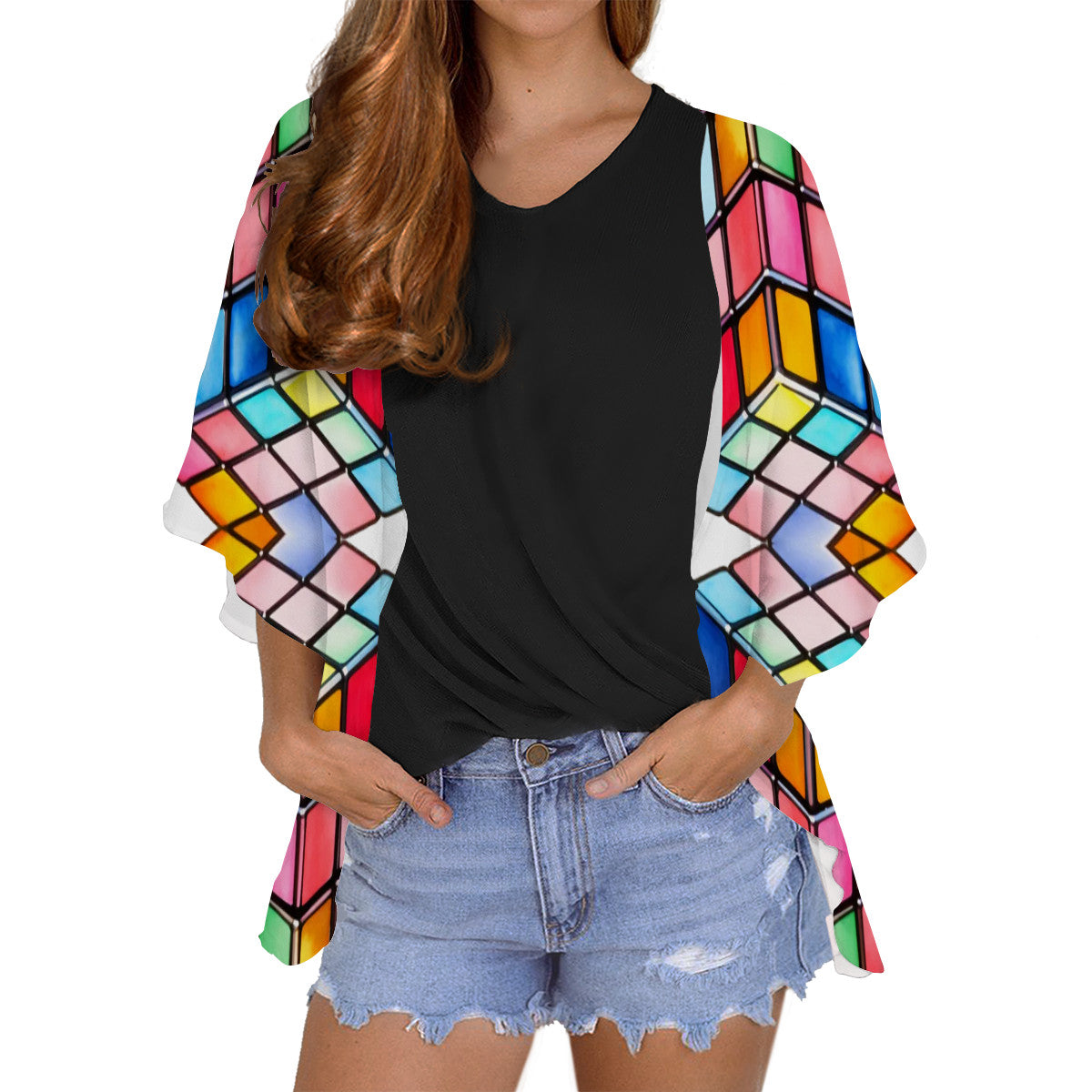 Women's Chiffon Blouse Cardigan