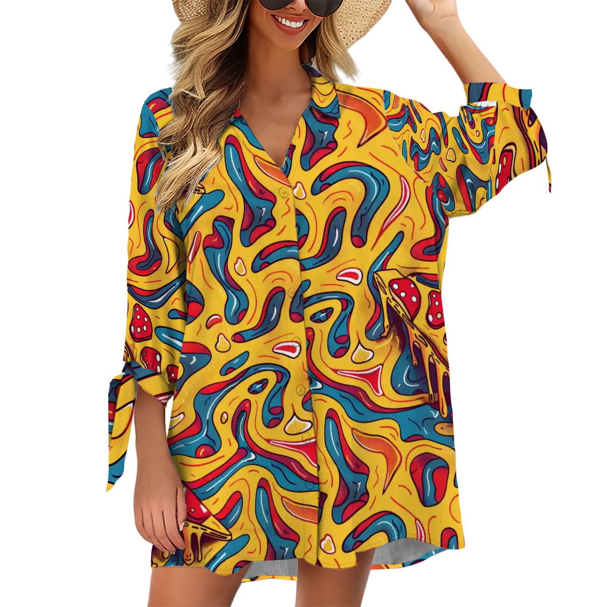 Women's Cardigan Shirt ThreeQuarter Sleeve
