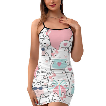 Cute Cat Bodycon Dress