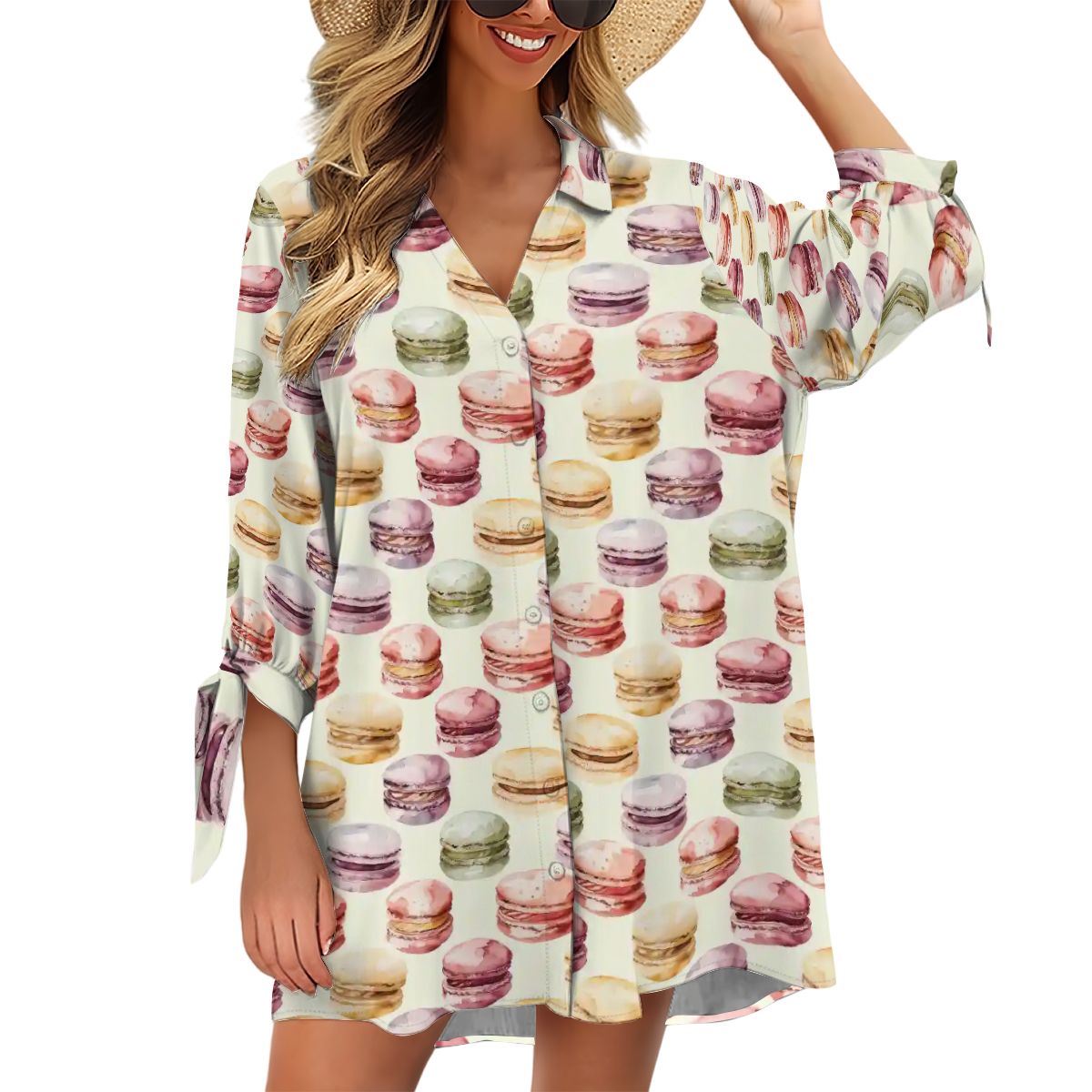 Women's Cardigan Shirt ThreeQuarter Sleeve