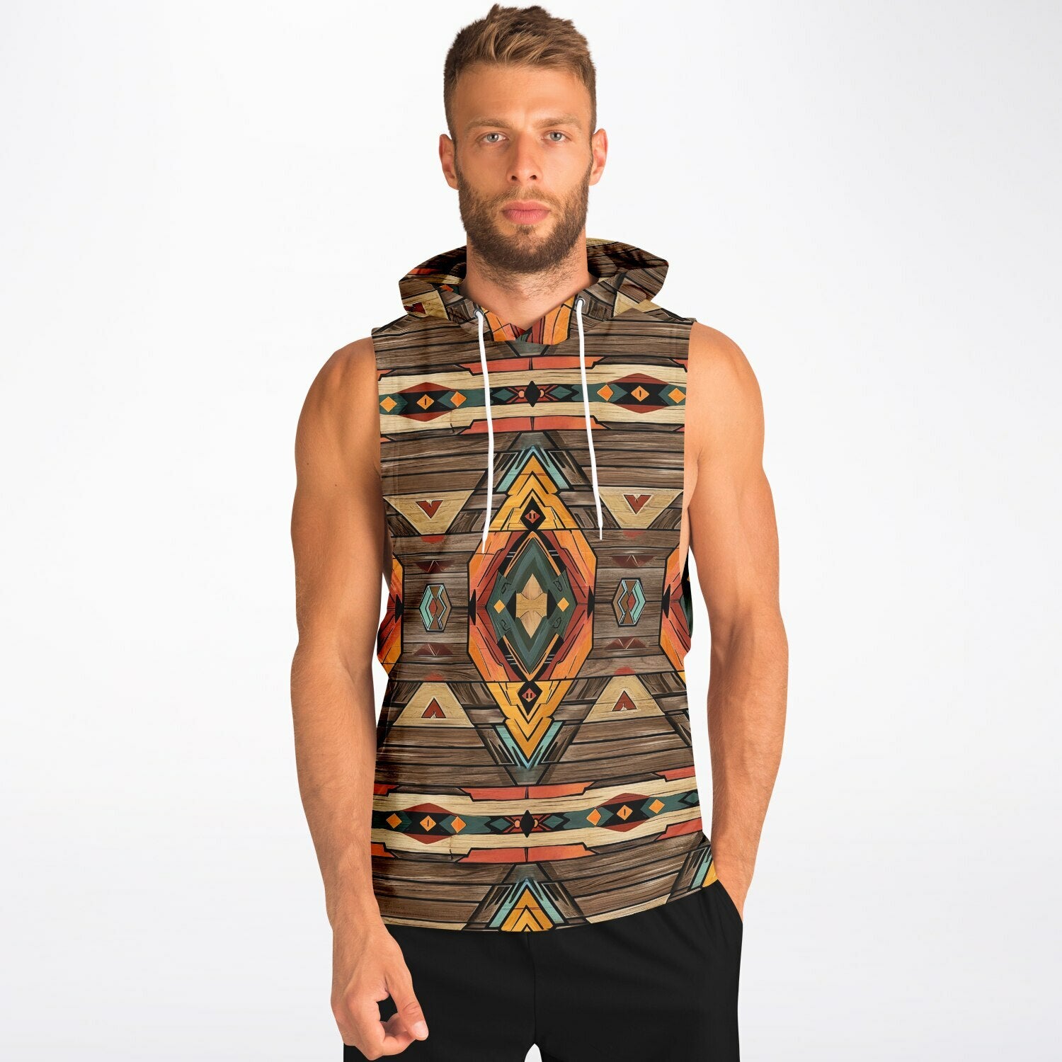 Athletic Drop Armhole Hoodie